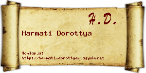 Harmati Dorottya névjegykártya